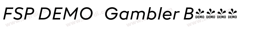FSP DEMO   Gambler B字体转换